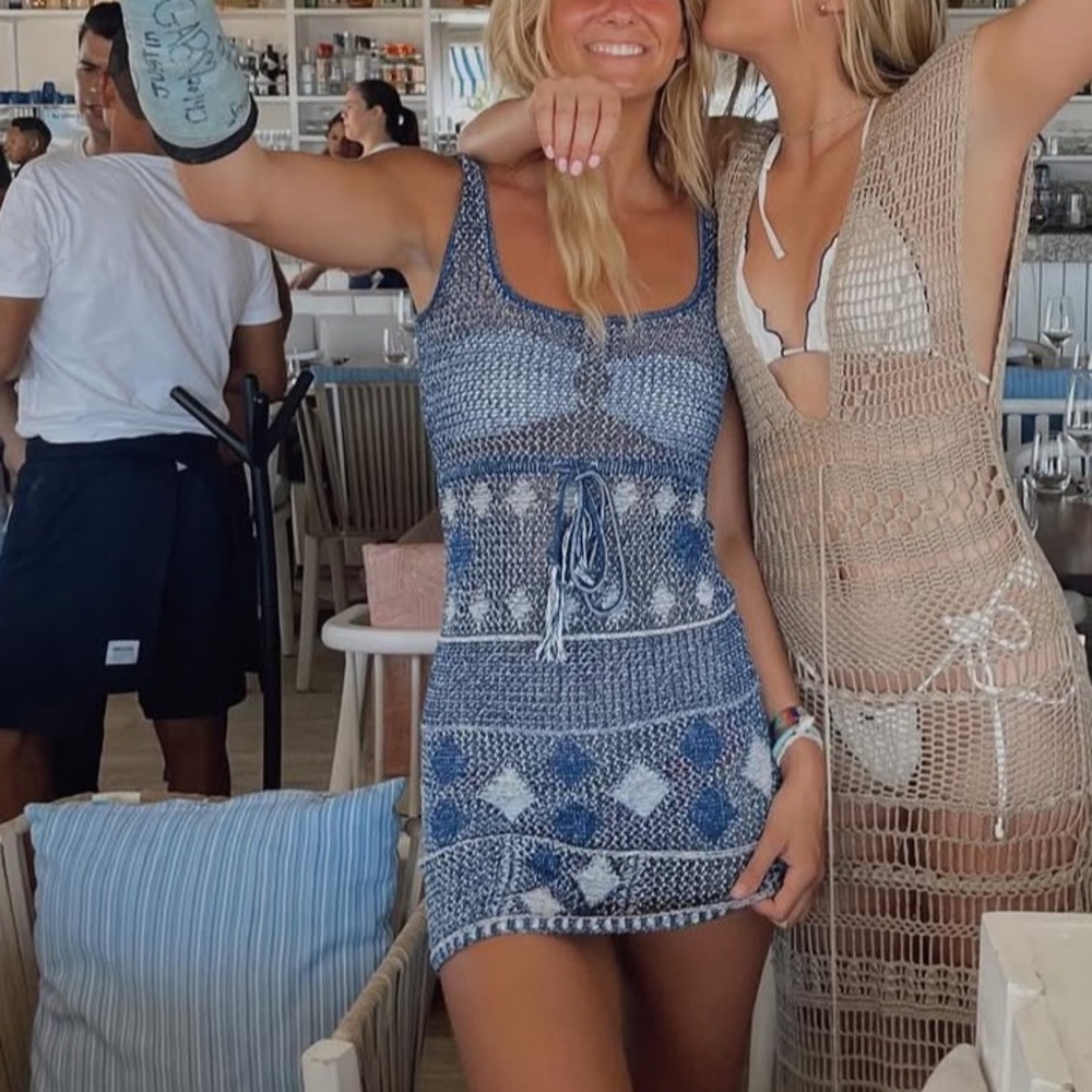 Solid & Striped The Kimberly knitted Crochet Beach dress